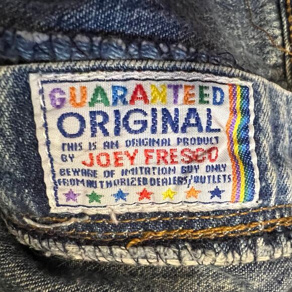 Vintage Y2k 90s Joey Fresco Denim Jean Shorts Womens 32 (meas 28) High Rise - Picture 5 of 11